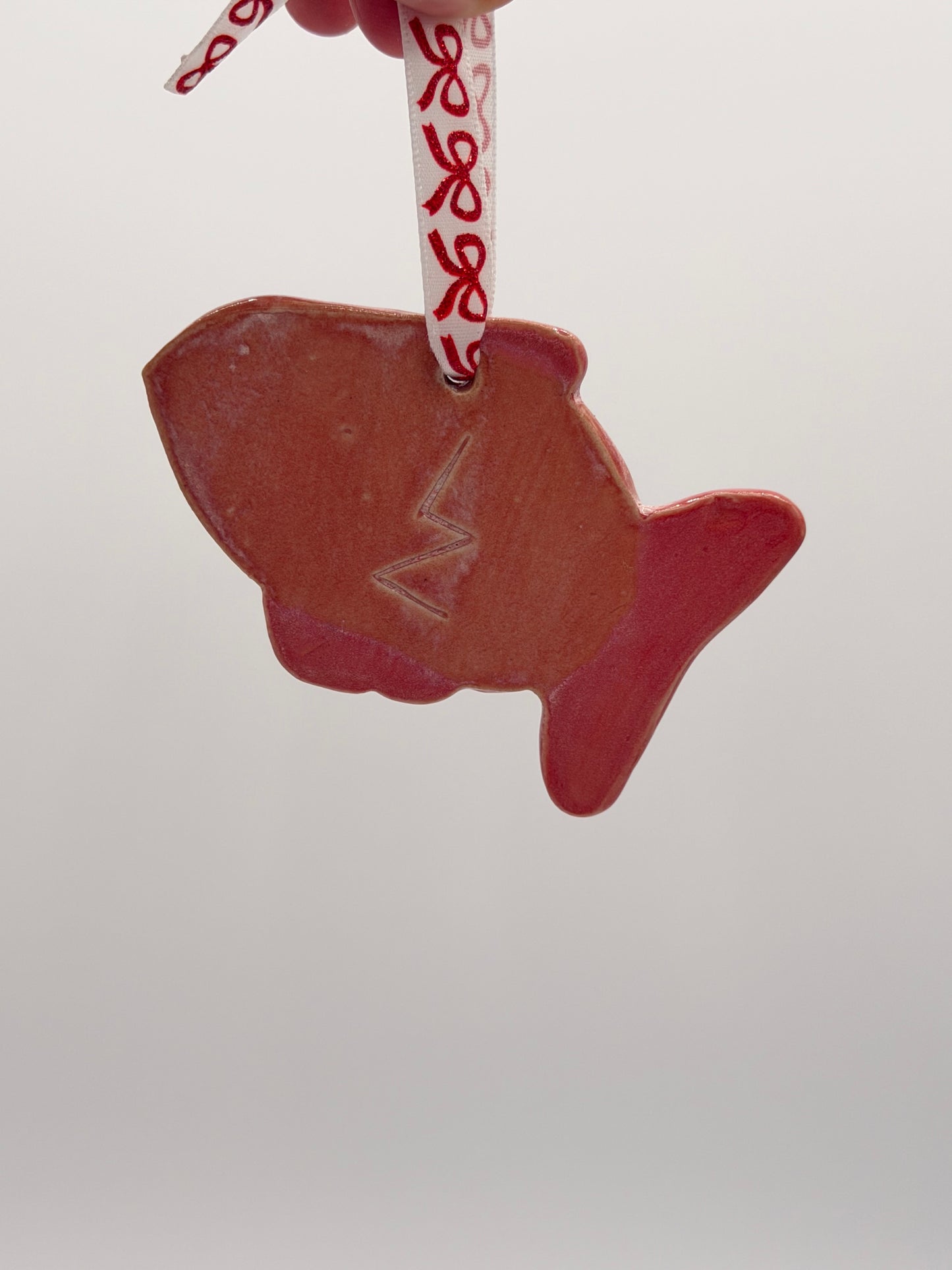 Pink Goldfish Ornament