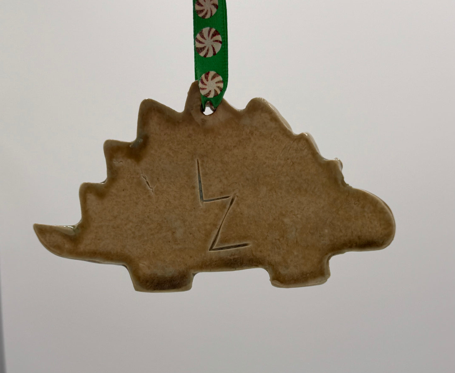 Green Stegosaurus Ornament