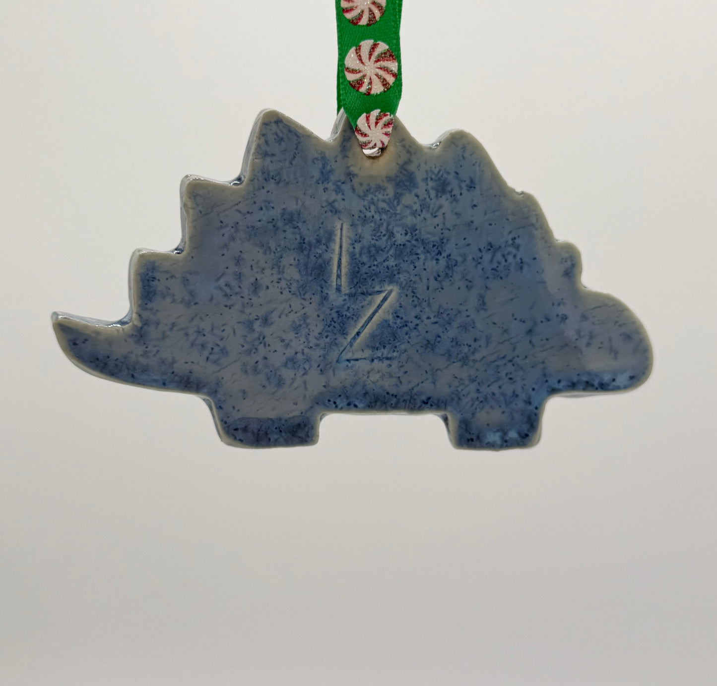 Blue Stegosaurus Ornament