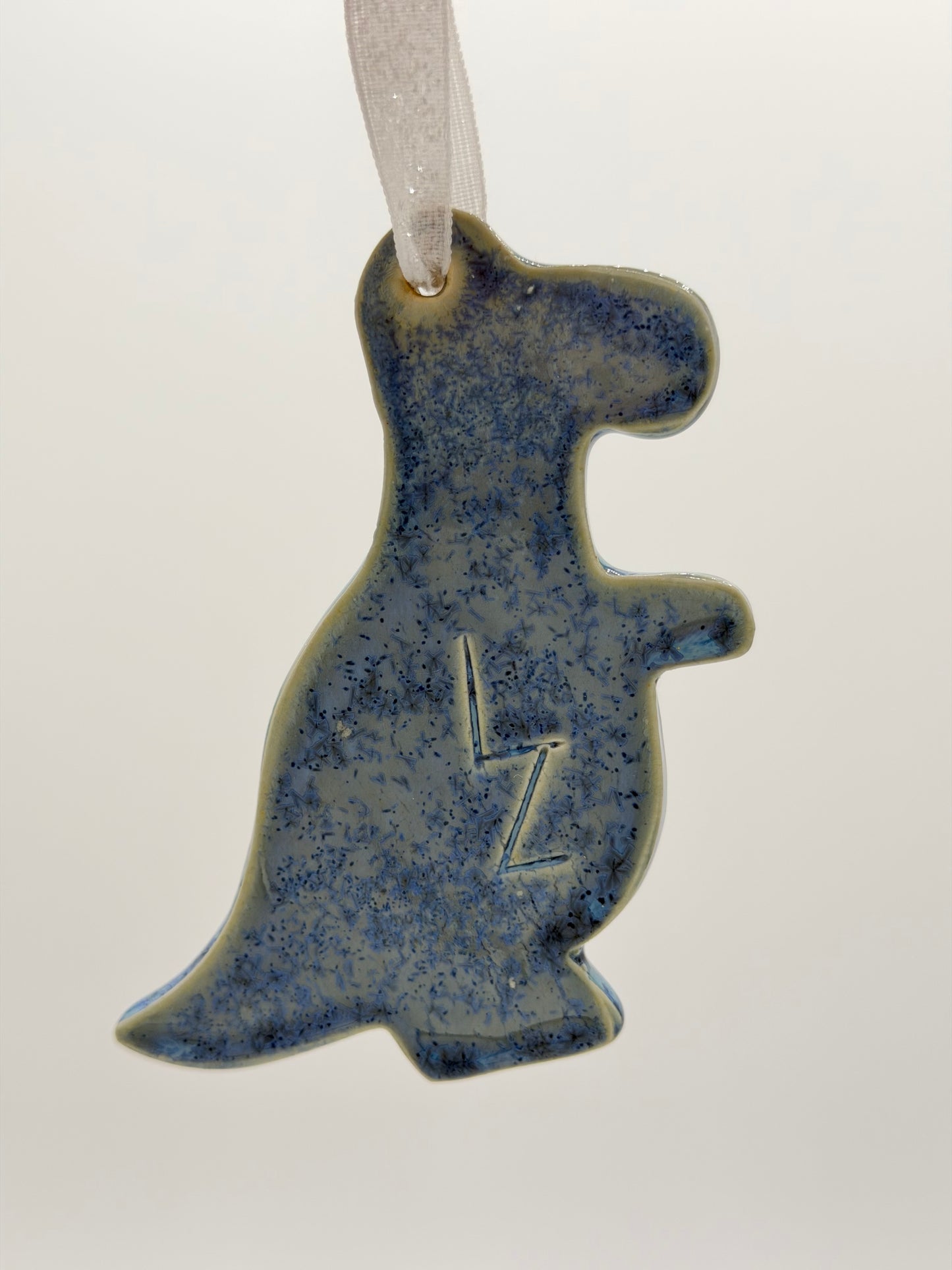 Blue T-Rex Ornament