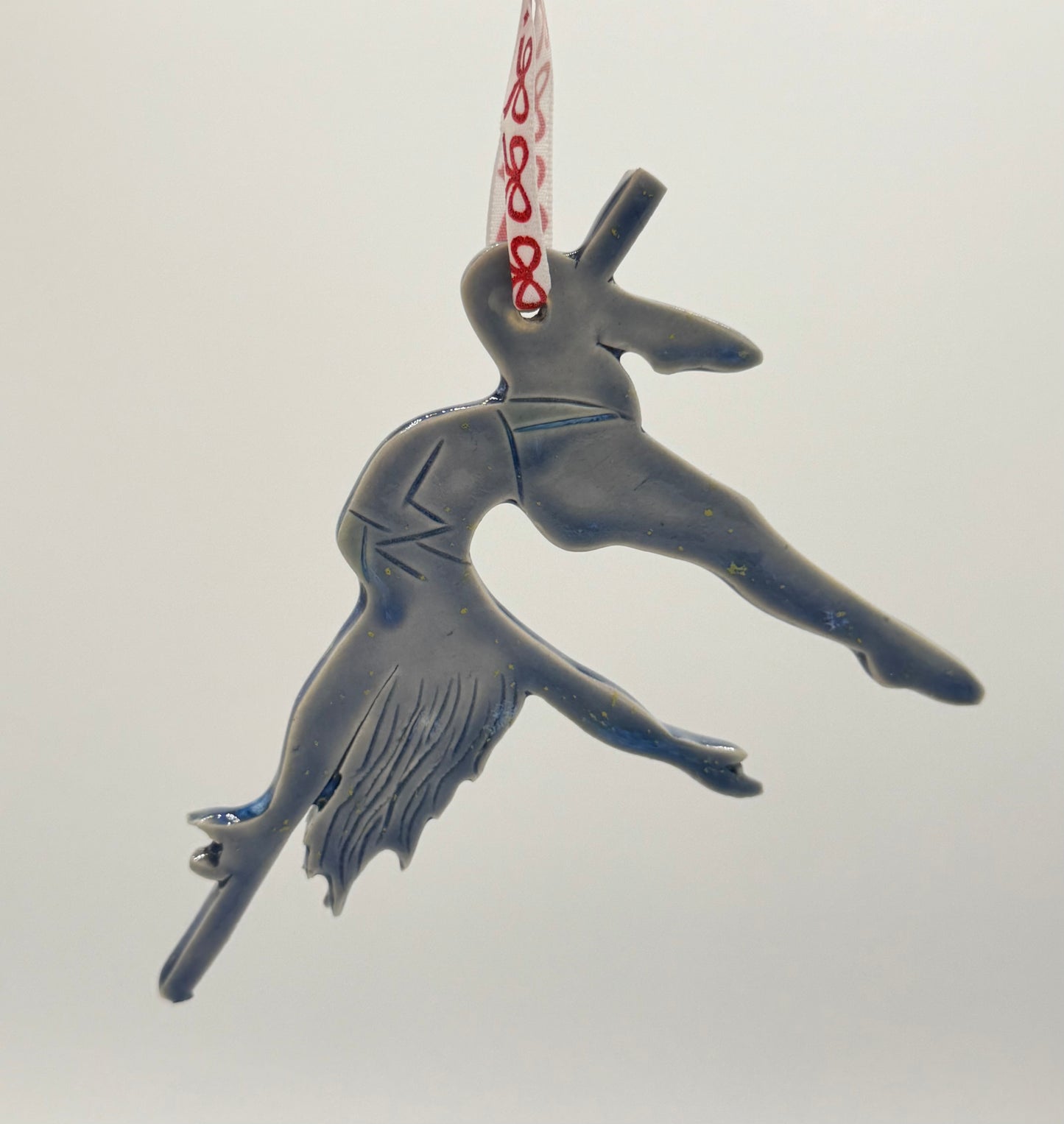 Blue Pole Dancer Ornament