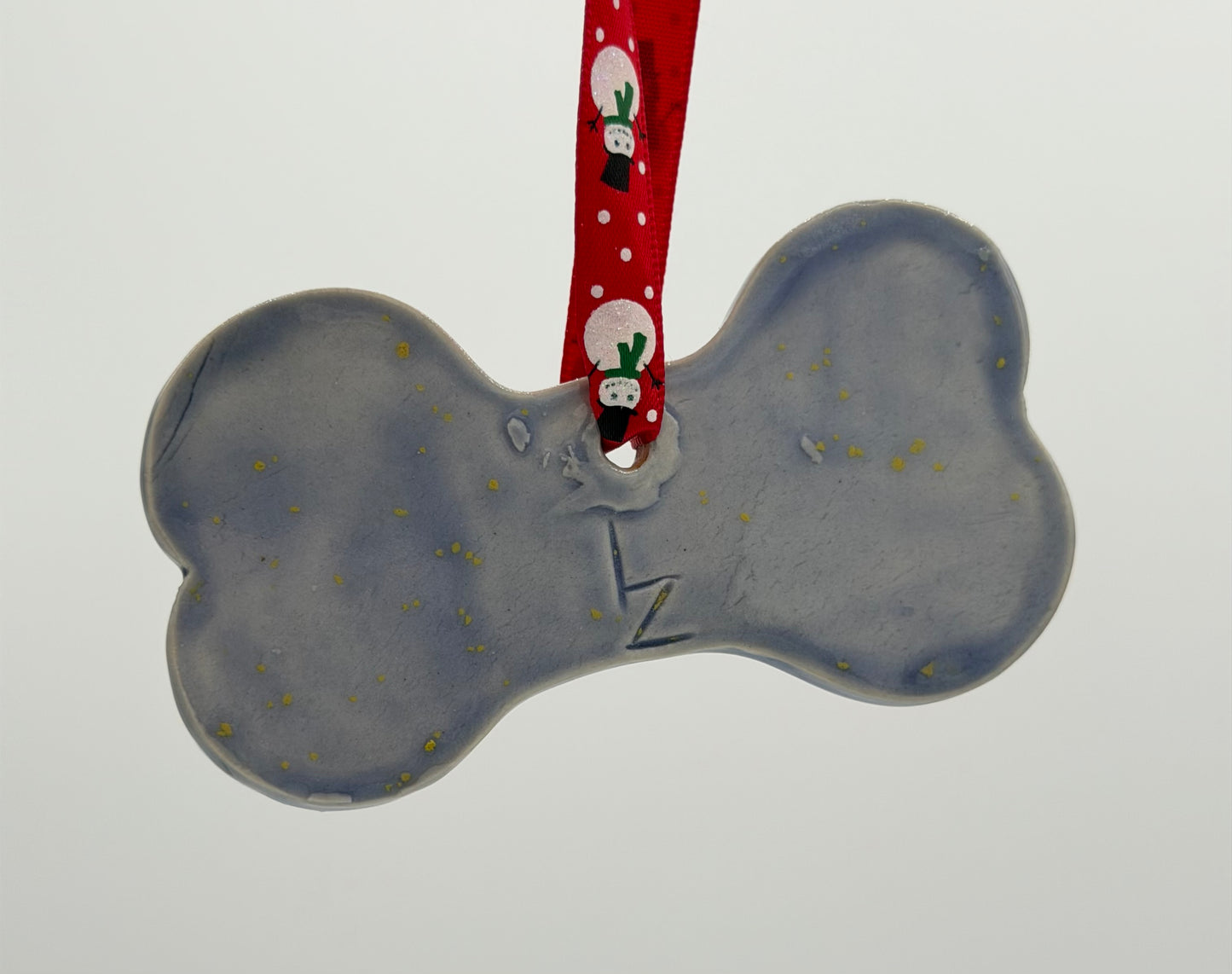 Blue Stars Dog Bone Ornament