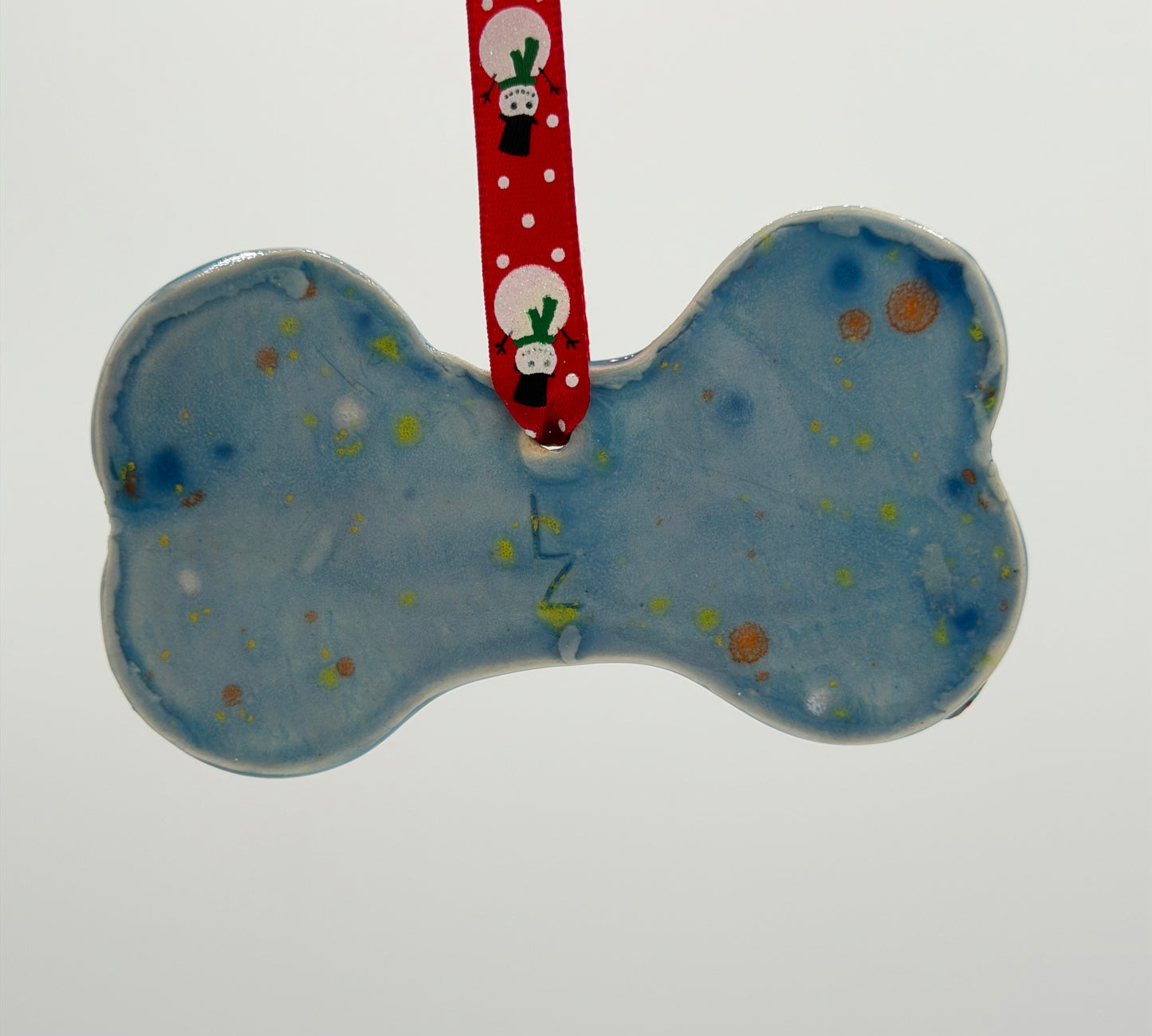 Blue Stars Dog Bone Ornament