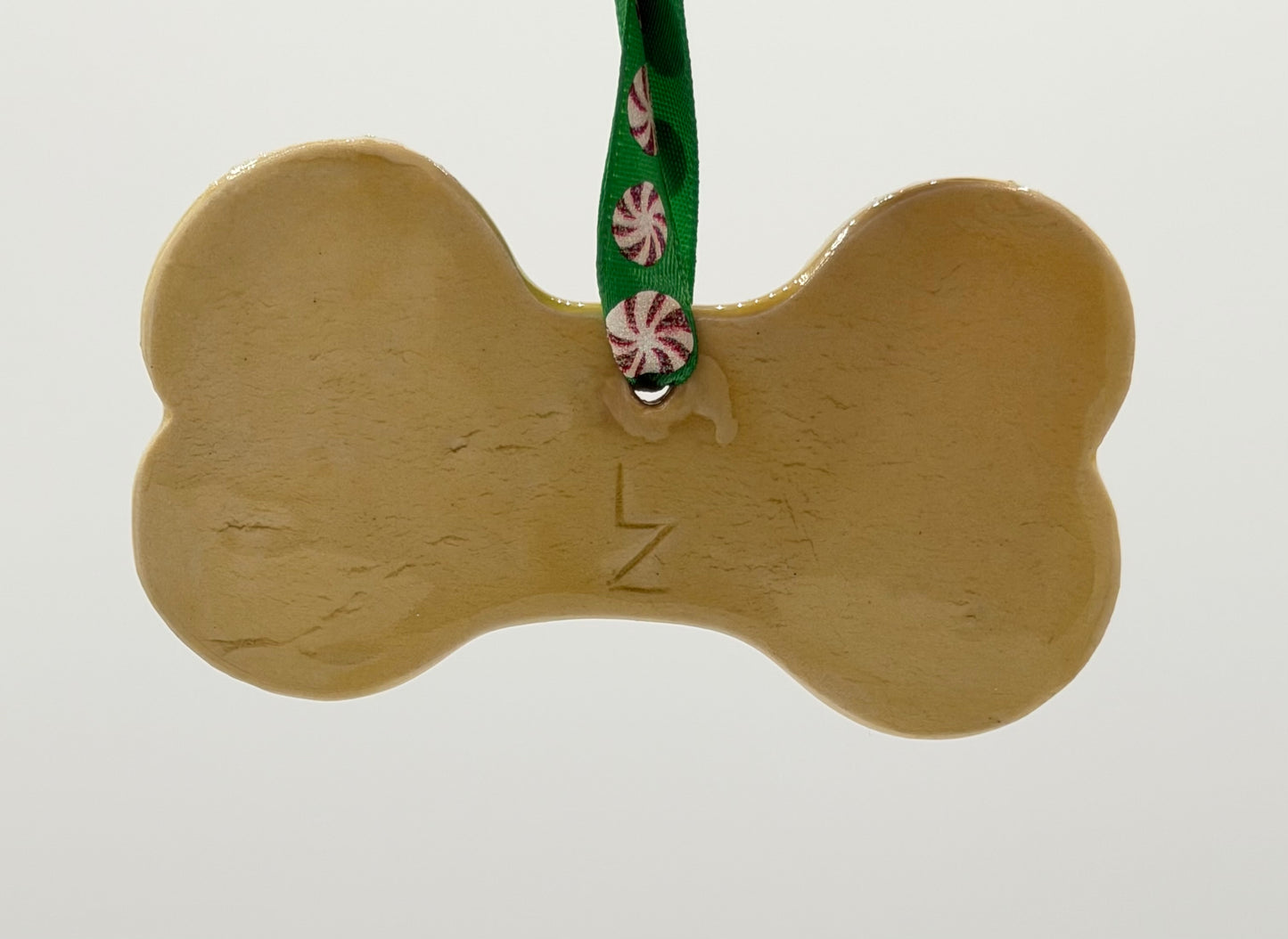 Yellow Flower Dog Bone Ornament