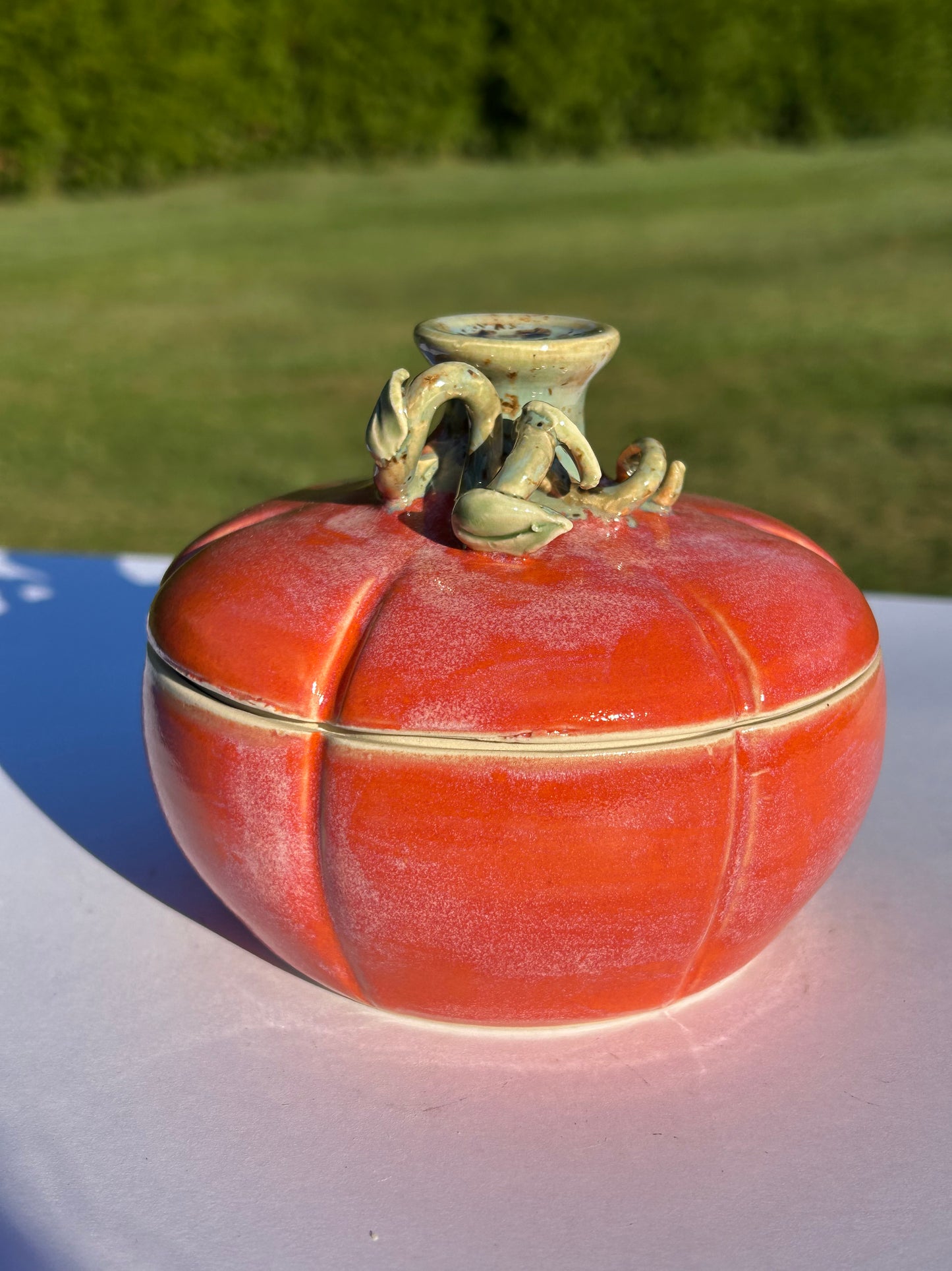 Flame Pumpkin Jar