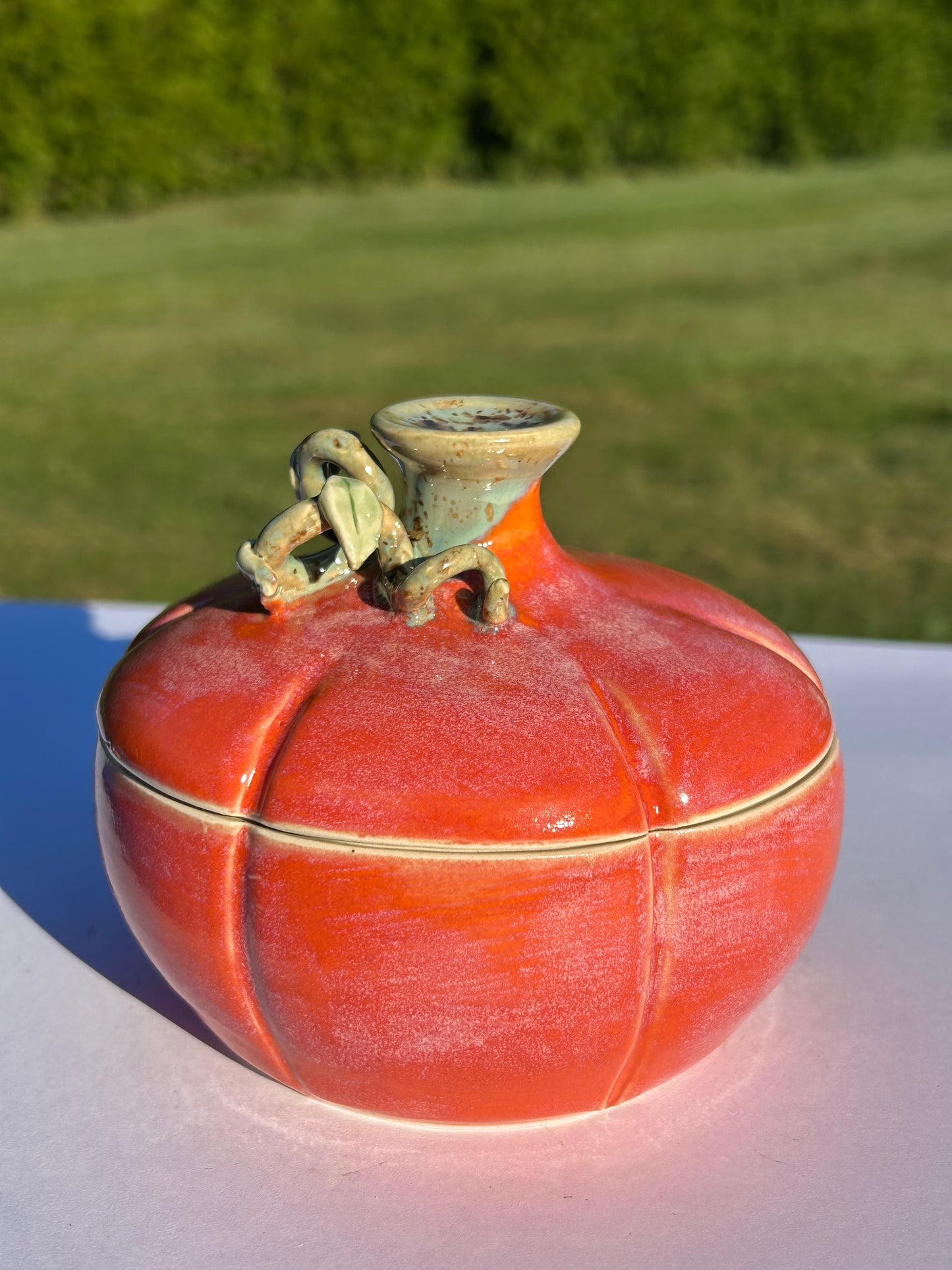 Flame Pumpkin Jar