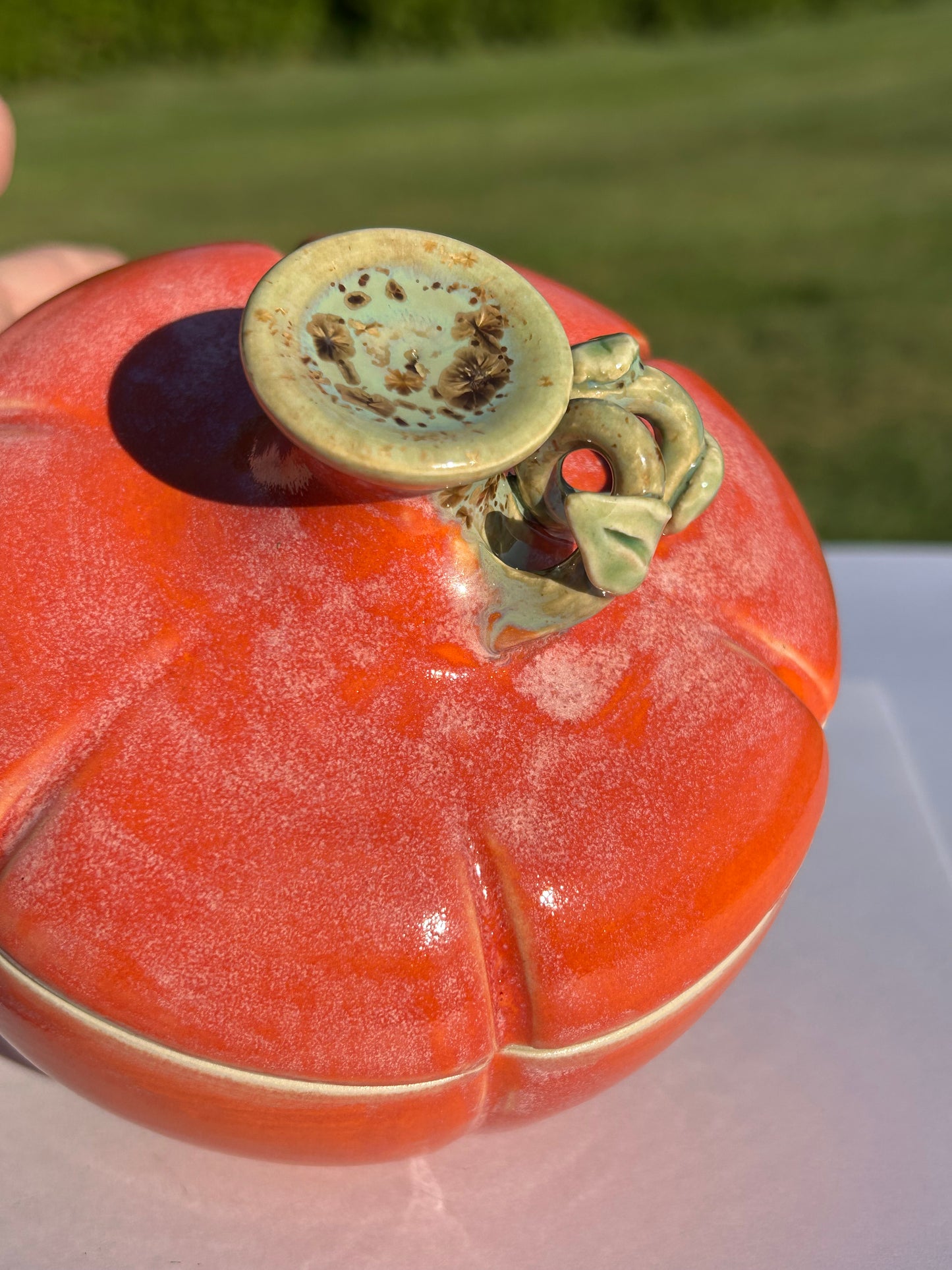 Flame Pumpkin Jar