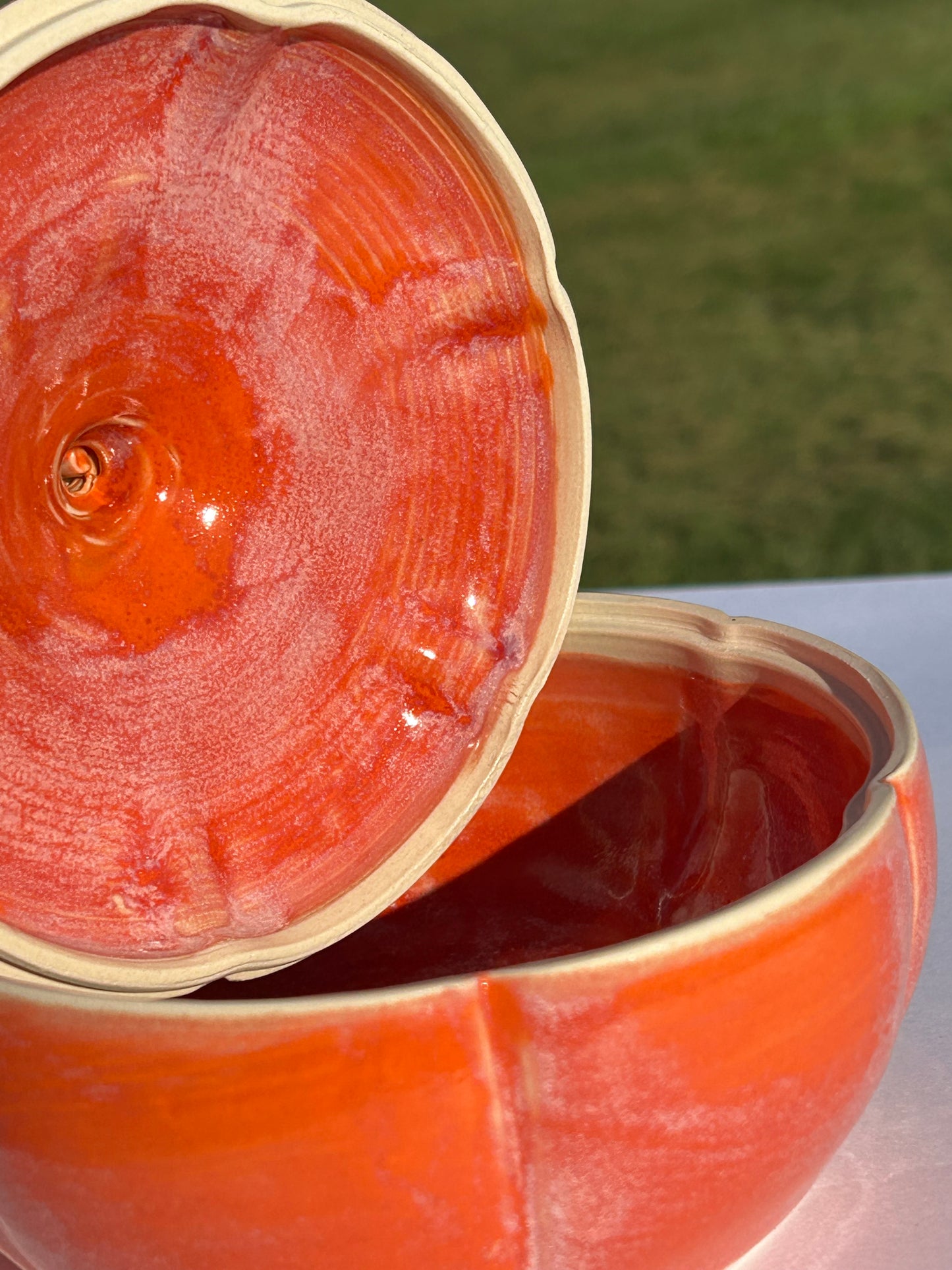 Flame Pumpkin Jar