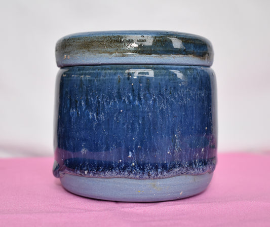 Blue Trinket Jar