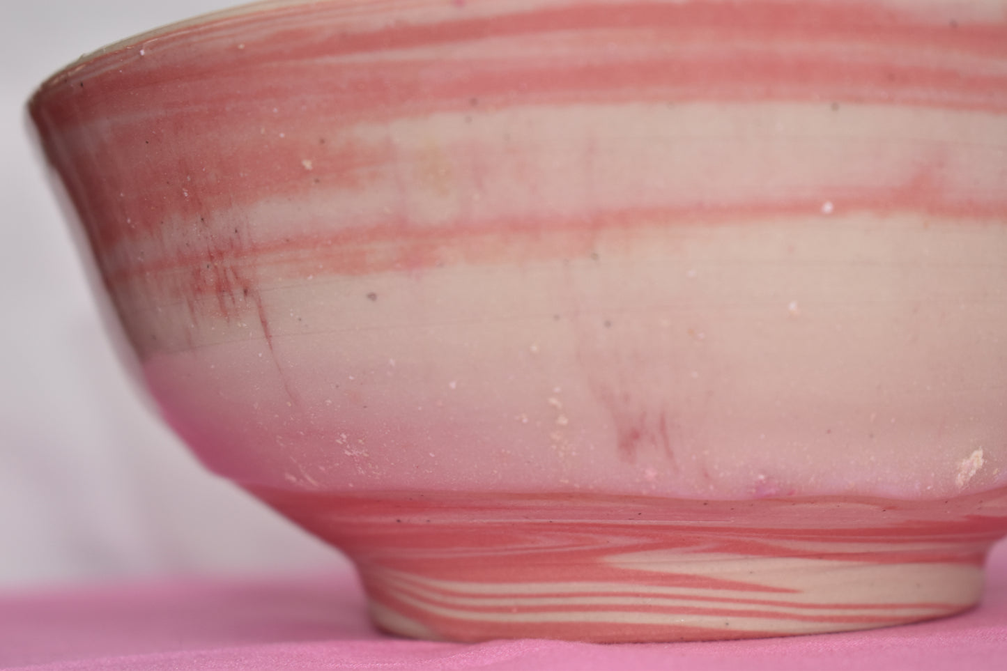 Pink Swirled Bowl