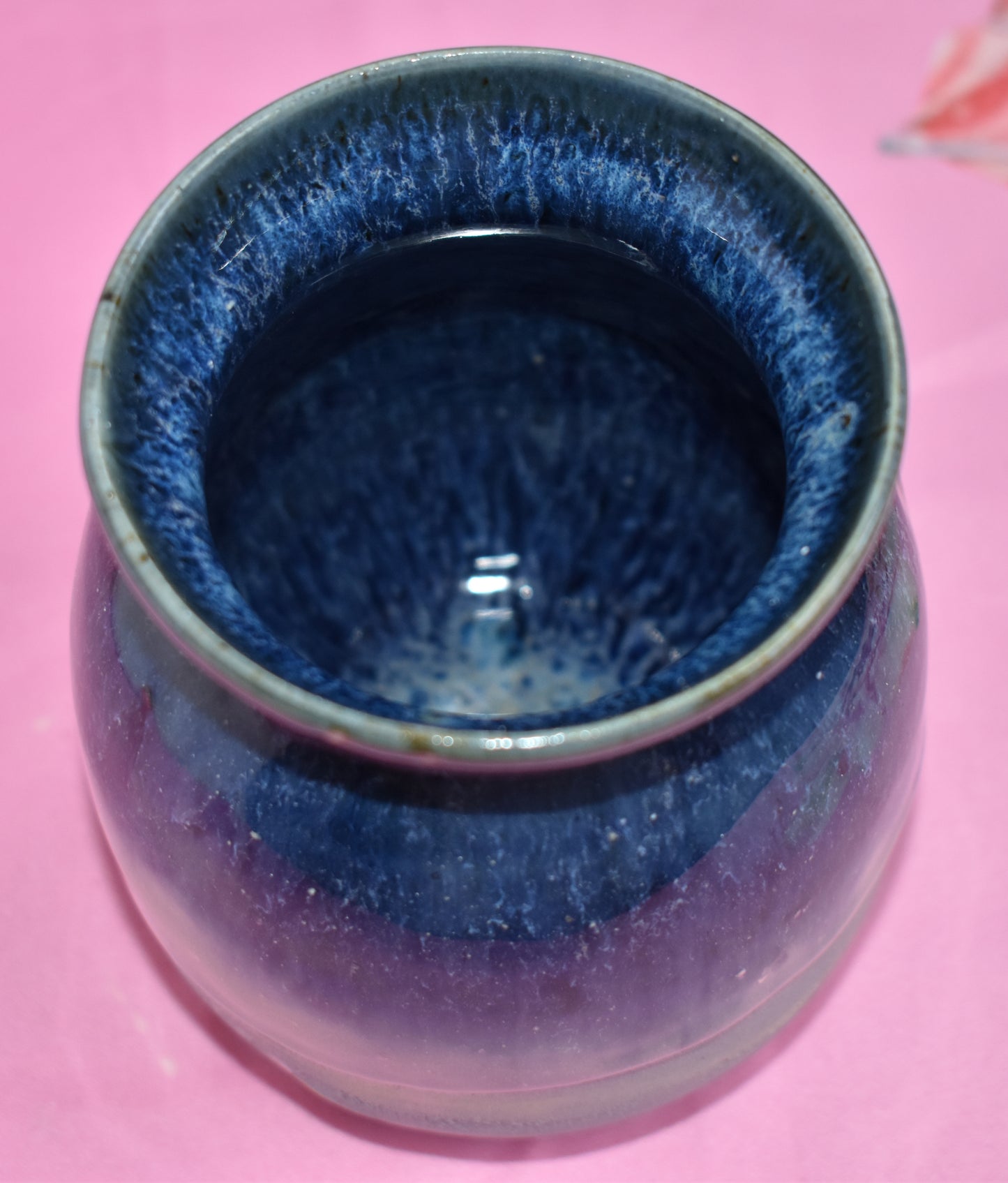 Blue Swirled Tall Cup