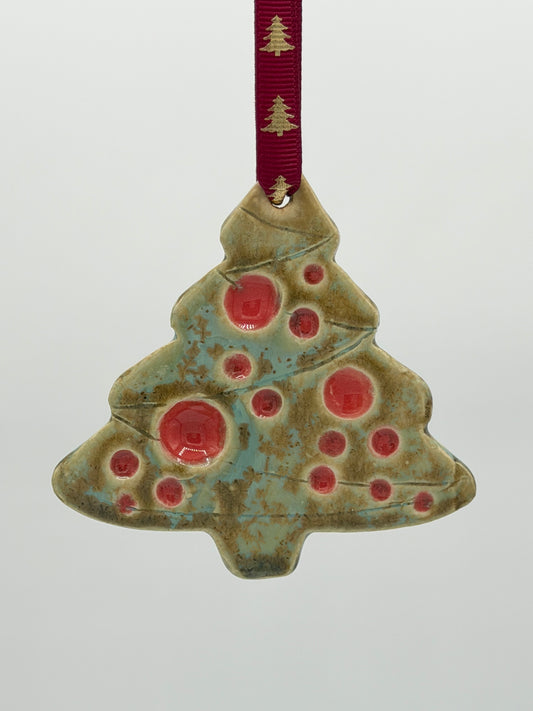 Red Christmas Tree Ornament