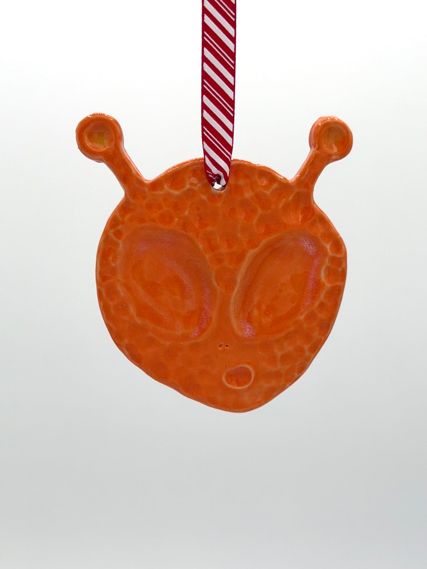 Orange Alien Ornament