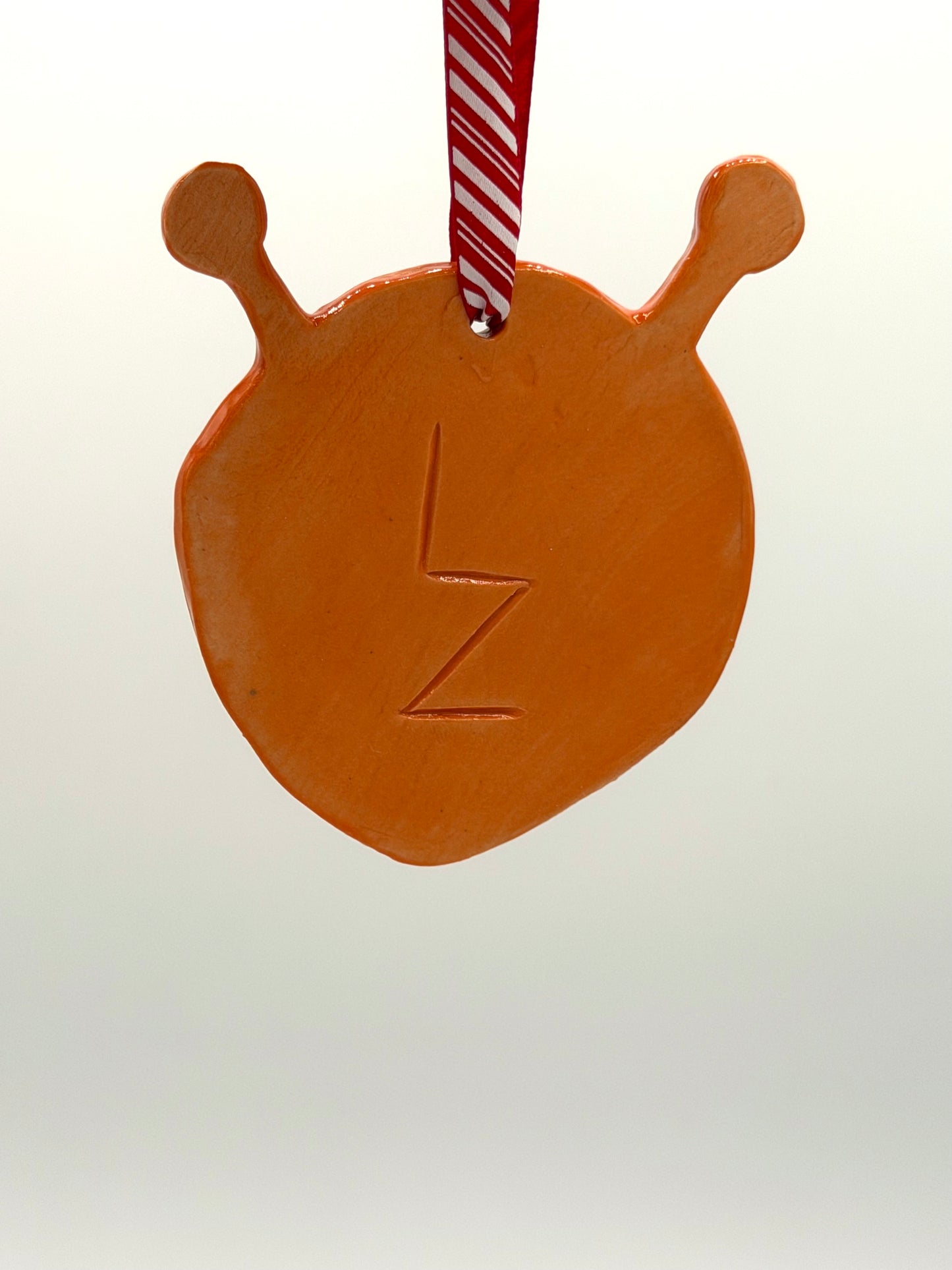 Orange Alien Ornament