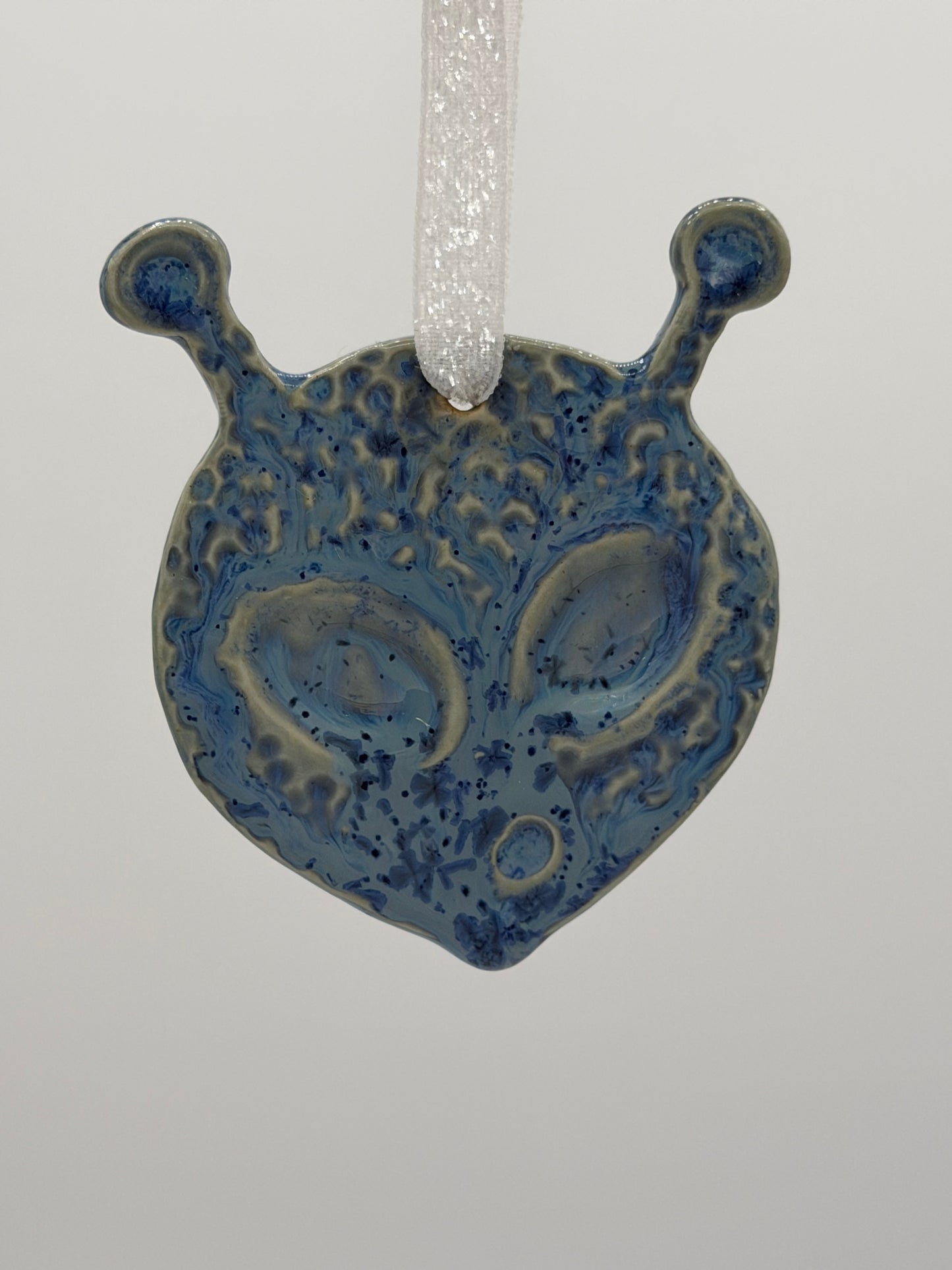 Blue Alien Ornament