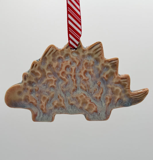 Pink Stegosaurus Ornament
