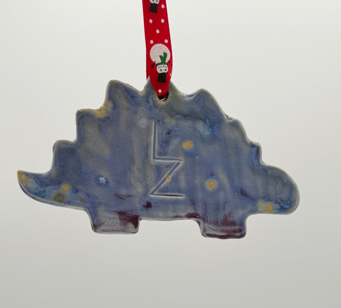 Purple Stegosaurus Ornament