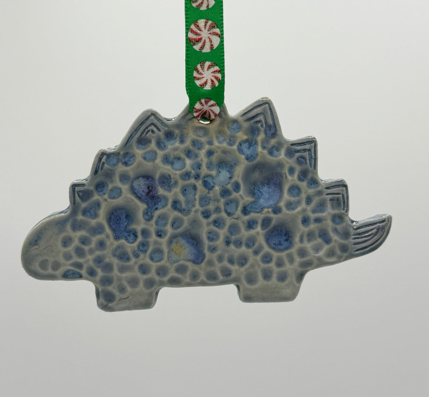 Blue Stegosaurus Ornament