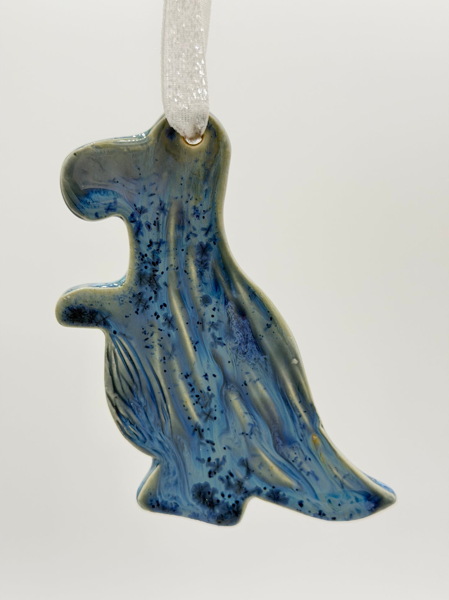 Blue T-Rex Ornament