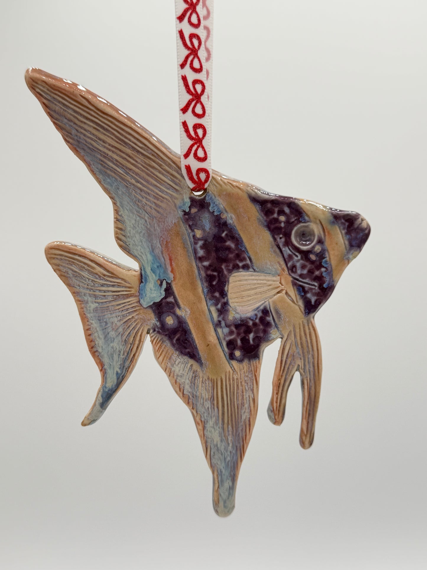 Pink Space Angelfish Ornament