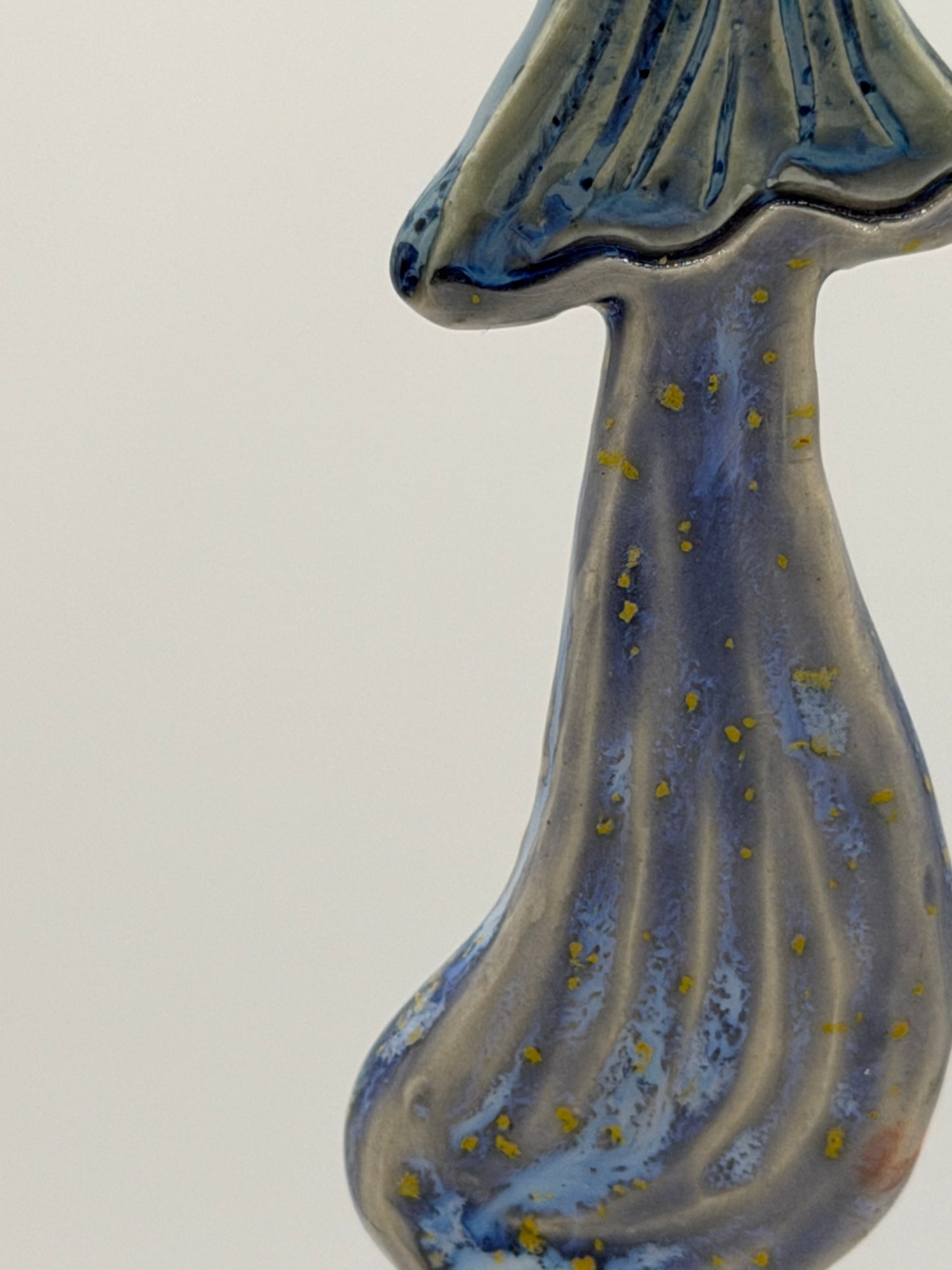 Blue Crystal Mushroom Ornament