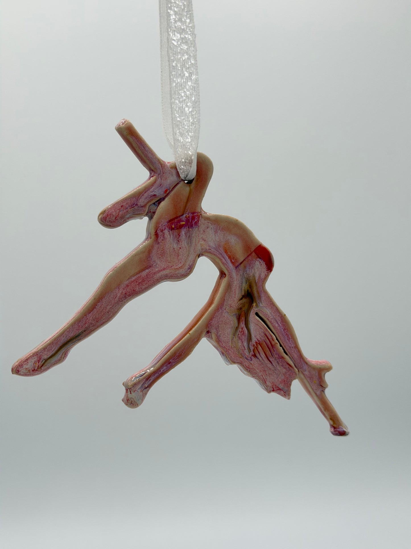 Pink Pole Dancer Ornament