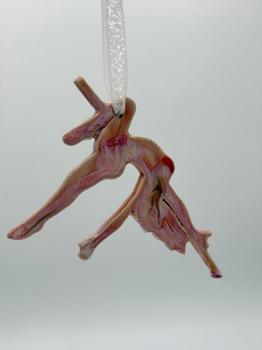 Pink Pole Dancer Ornament