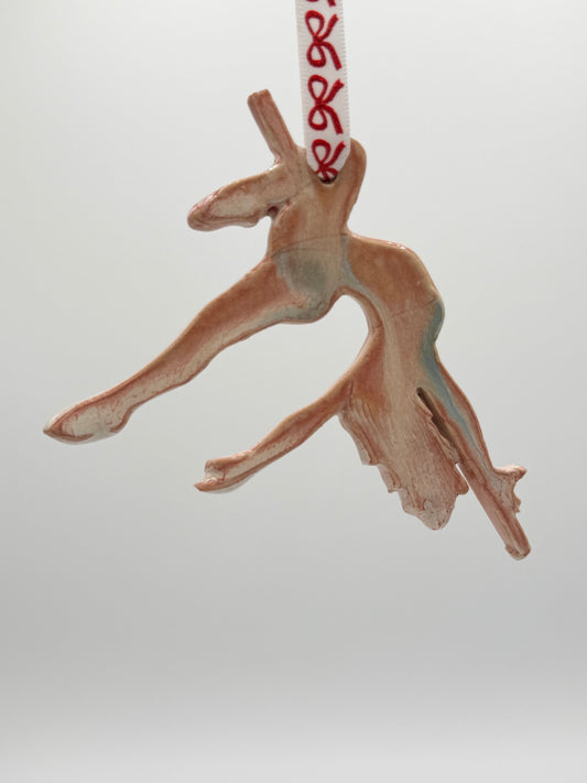 Pink Pole Dancer Ornament
