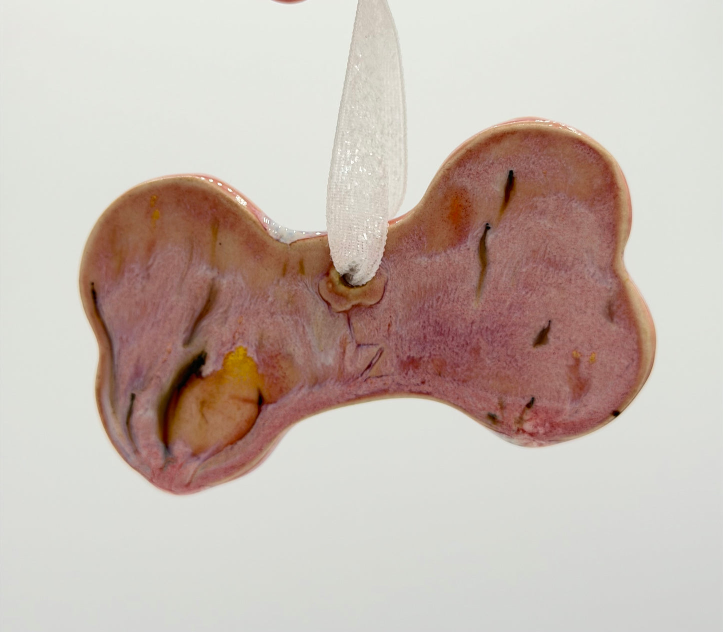 Pink Dog Bone Ornament