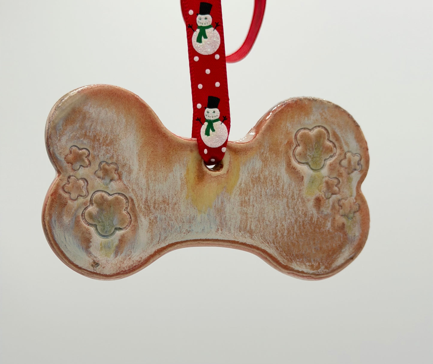 Pink Dog Bone Ornament