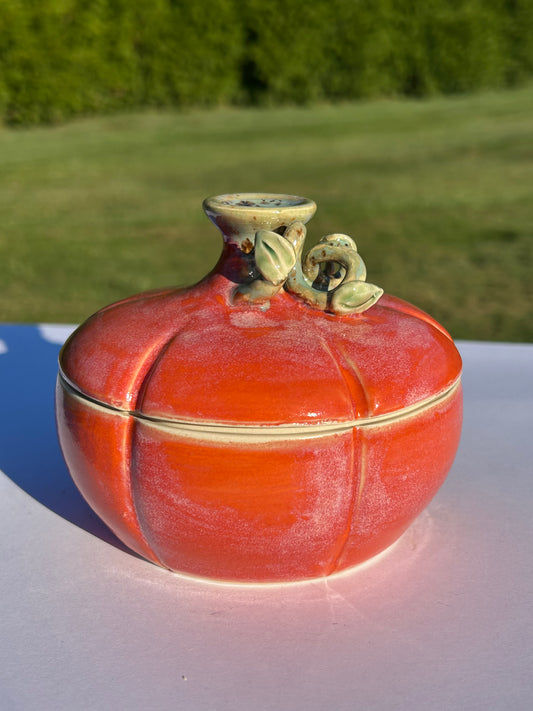 Flame Pumpkin Jar